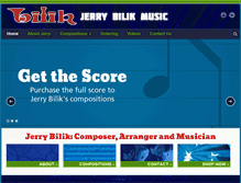 Tablet Screenshot of jerrybilikmusic.com